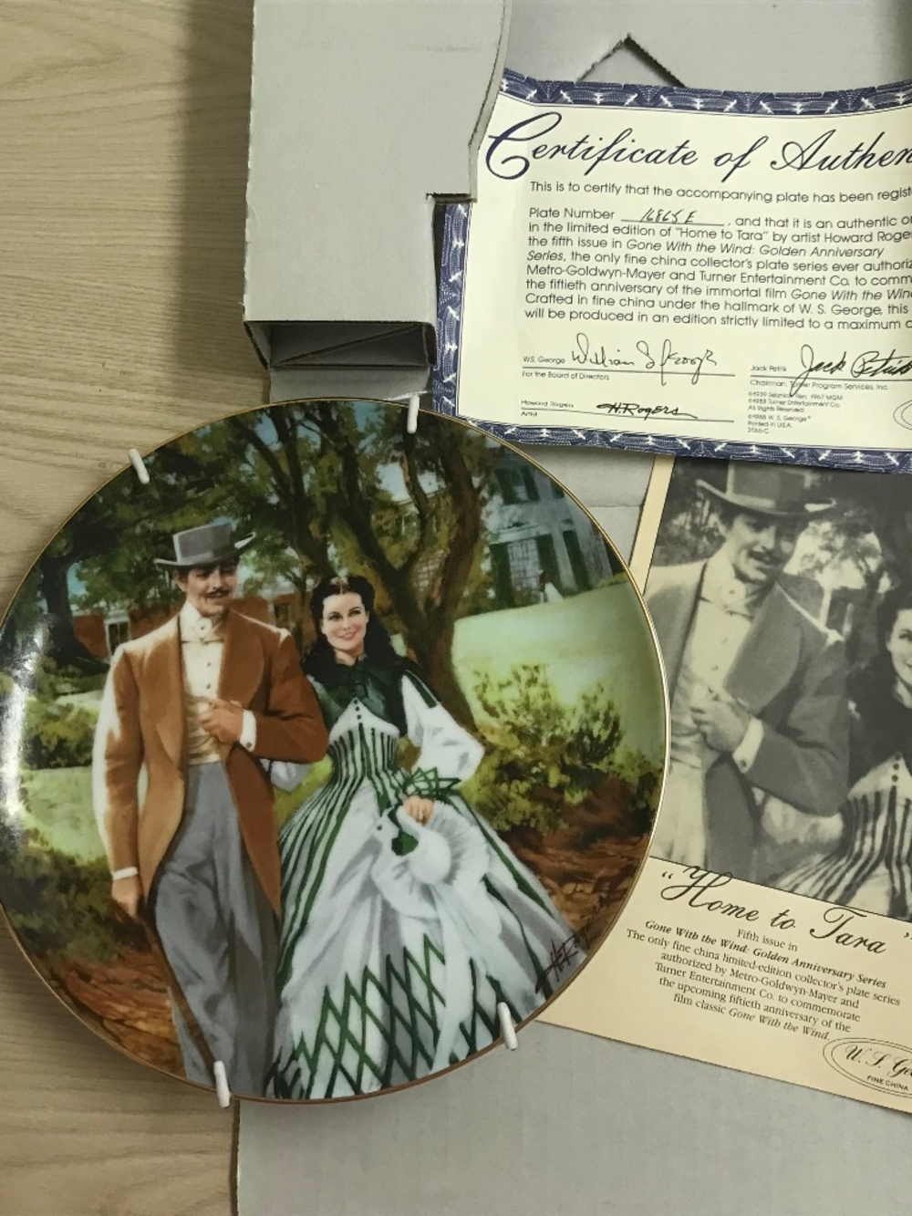 Gone With the Wind Collector plate “Home to Tara”